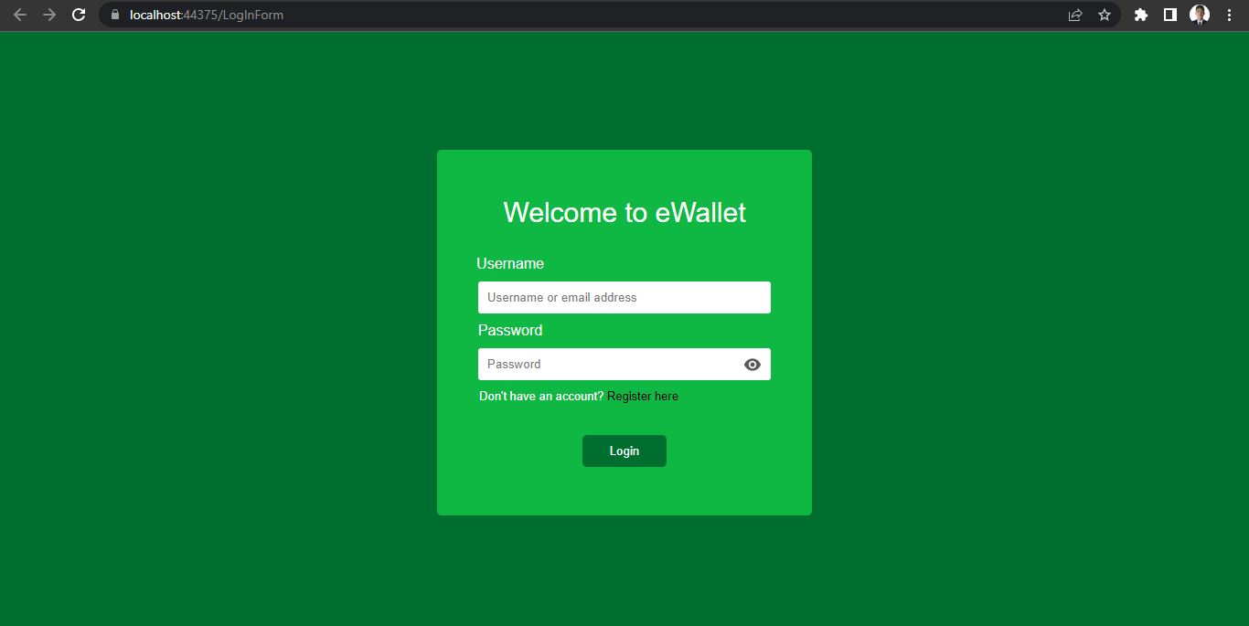 Simple E-wallet System Image